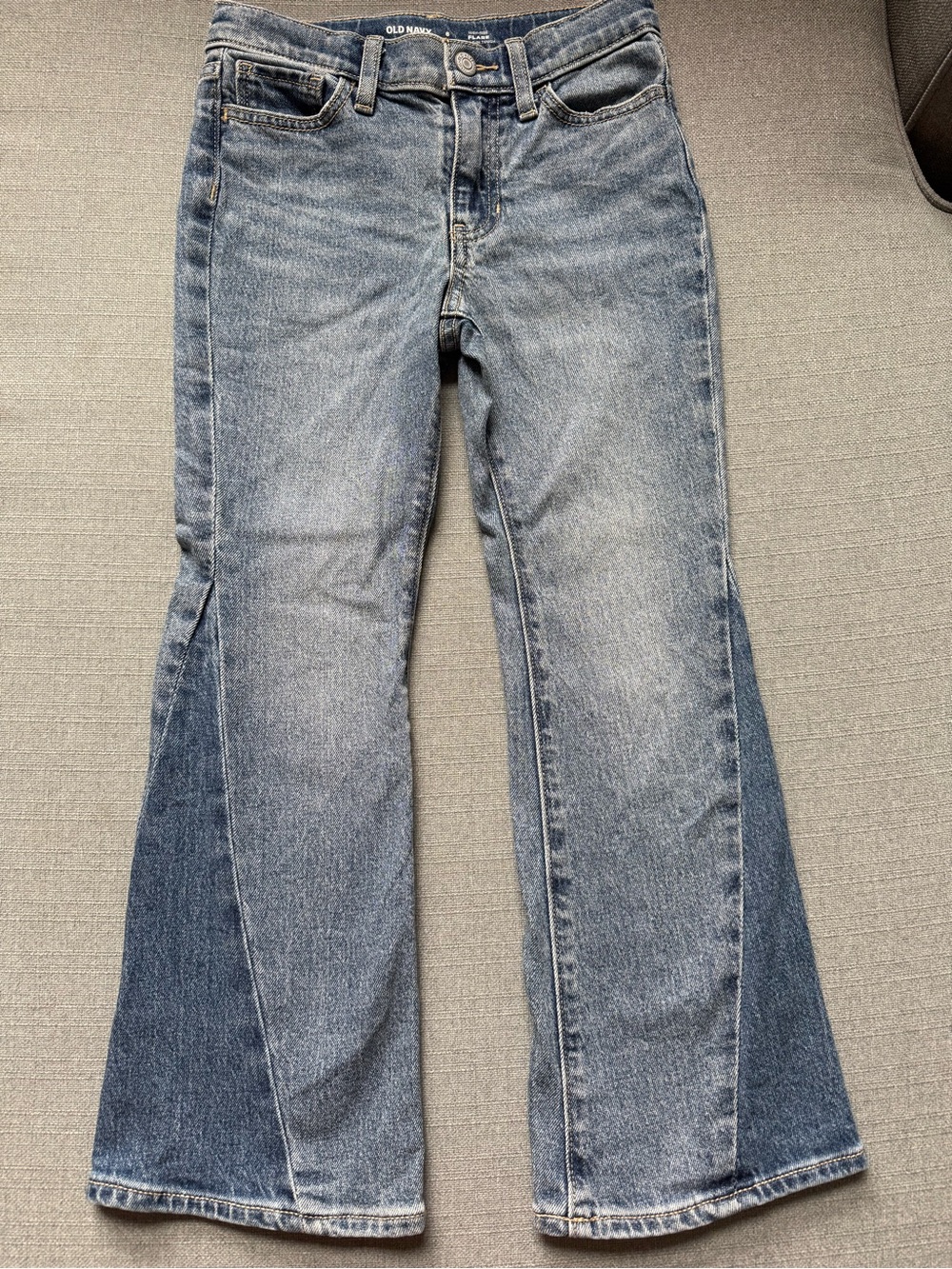 Old Navy Two-Tone Blue Flare Jeans